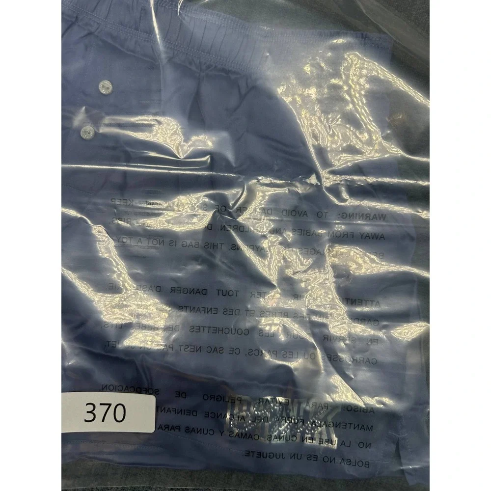 Victoria's Secret PINK Blue Tencel Satin Pajama Shorts Rhinestone Logo Small NEW